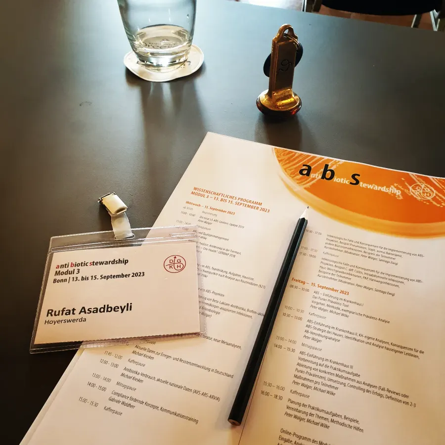 Participant card for the expert course on antibiotic therapy — Rufat Asadbeyli